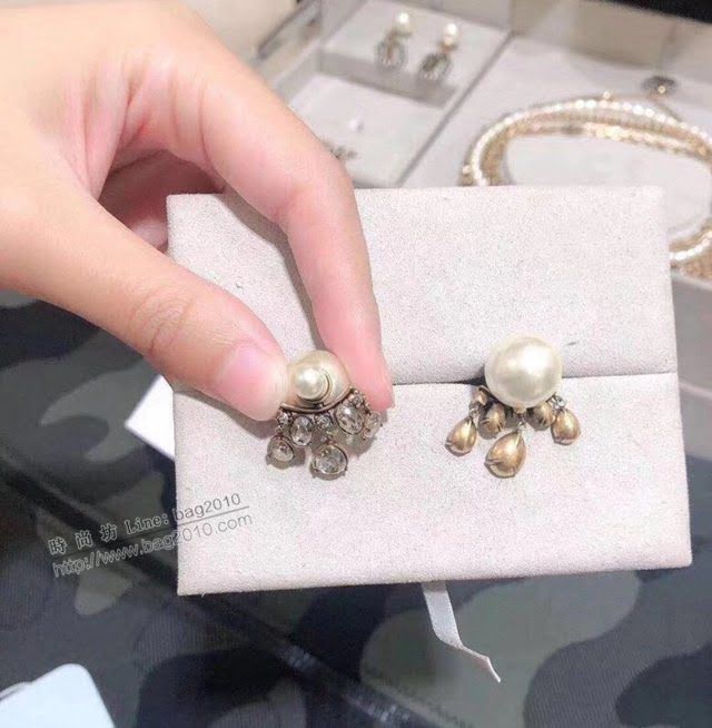 Dior飾品 迪奧經典熱銷款新款魅影水滴雙球耳釘耳環耳飾  zgd1119